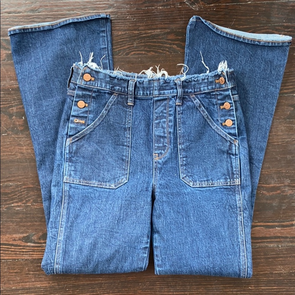MADEWELL HIGH WAISTED FLARE JEANS